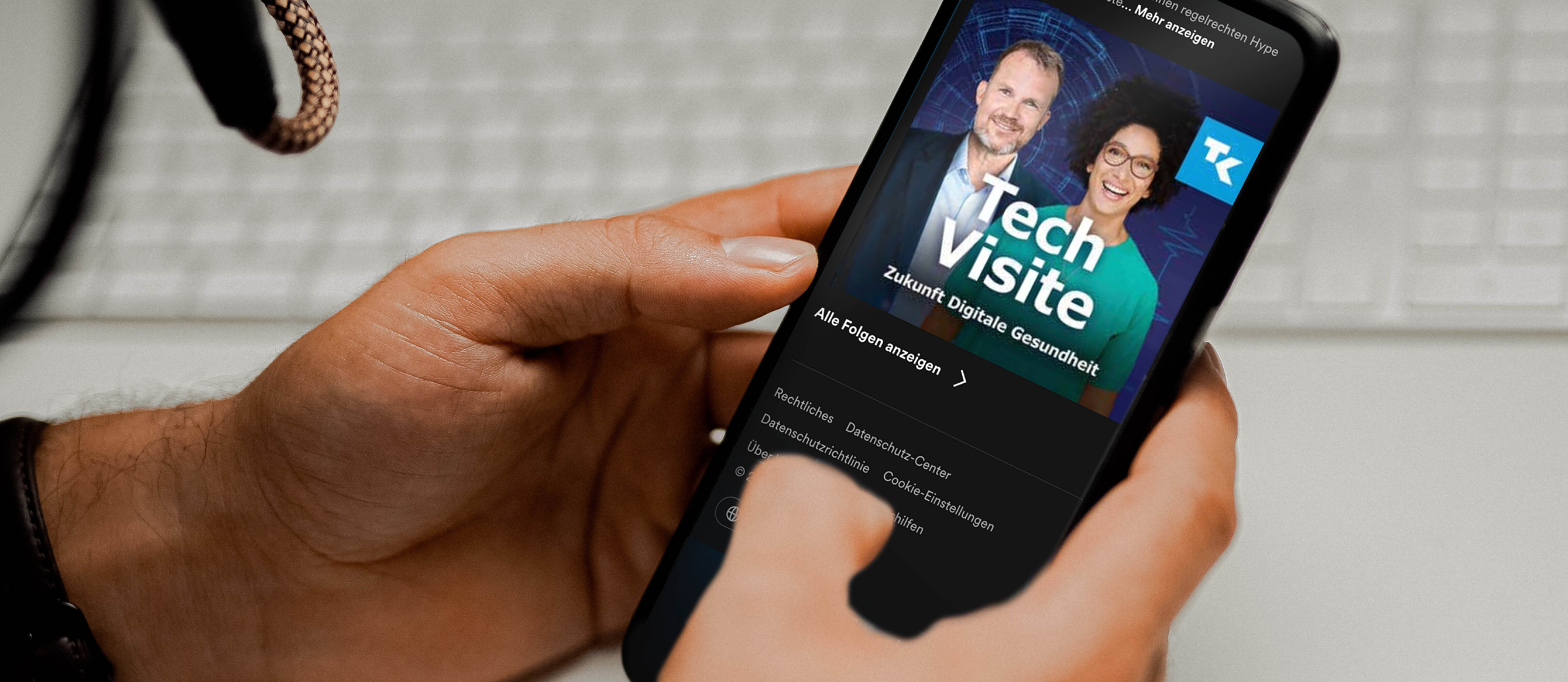 Szenische Abbildung Podcast-Player Spotify